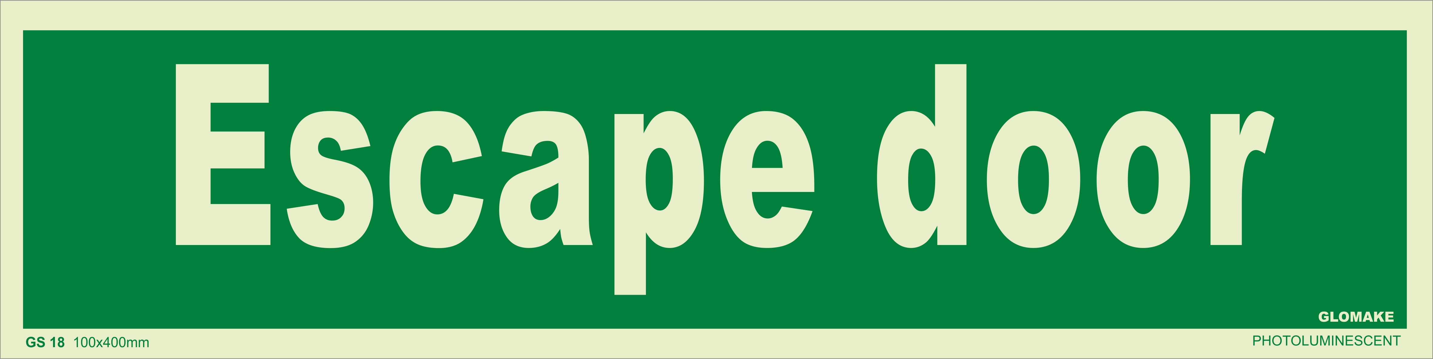 ESCAPE DOOR 
(GS 18)